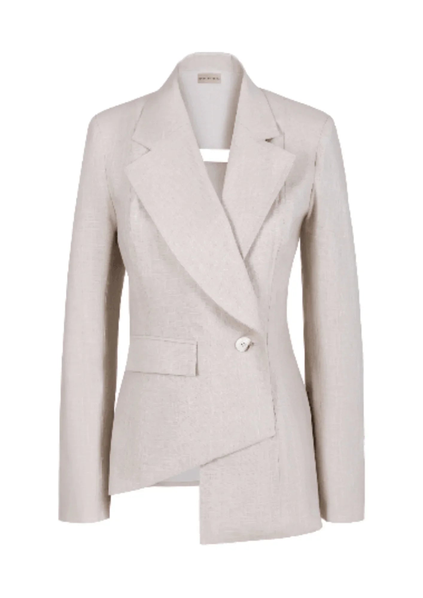 BEIGE BLAZER WITH CUT OUT DETAIL Women's Classic Blazer