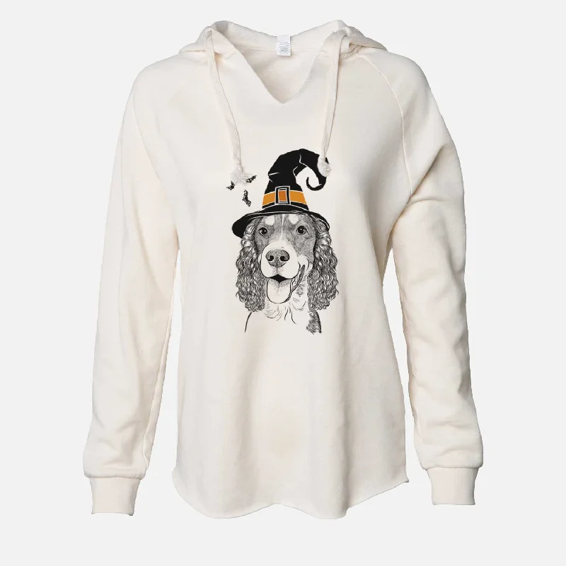 Witch Delilah the English Springer Spaniel - Cali Wave Hooded Sweatshirt Hoodie with Logo Branding Identity Witch Delilah the English Springer Spaniel - Cali Wave Hooded Sweatshirt Hoodie with Logo Branding Identity