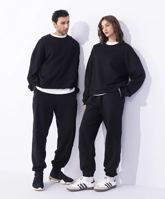 Unisex Sweatshirt With Rubber Tag Hoodie with Hem Patch Decorative Personalized