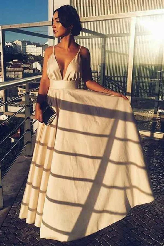A-Line V-Neck Floor Length Straps Satin Prom/Party Dress PG660 Turtleneck Warm Winter A-Line V-Neck Floor Length Straps Satin Prom/Party Dress PG660 Turtleneck Warm Winter