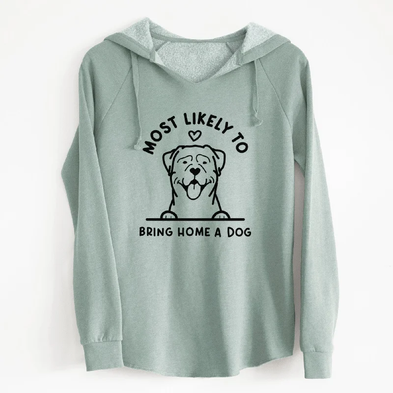 Most Likely to Bring Home a Dog - Rottweiler - Cali Wave Hooded Sweatshirt Hoodie Crop Top Short Trendy Most Likely to Bring Home a Dog - Rottweiler - Cali Wave Hooded Sweatshirt Hoodie Crop Top Short Trendy