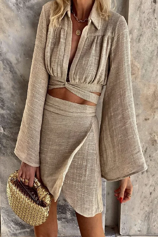 GAUZE WRAP SKIRT velvet skirt sumptuous