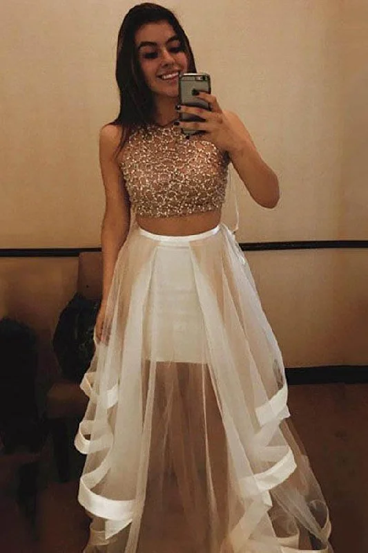 A-line Two Piece Tulle Prom Dresses Party Dresses Evening Dresses PG515 Tunics Canvas sturdy A-line Two Piece Tulle Prom Dresses Party Dresses Evening Dresses PG515 Tunics Canvas sturdy