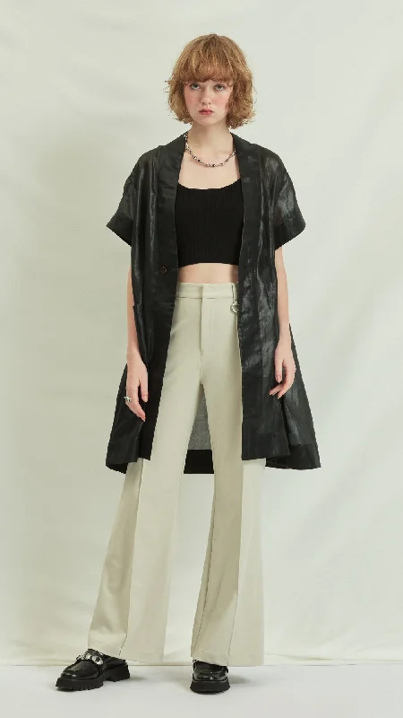 Bootcut Pants Soft Wool Pants