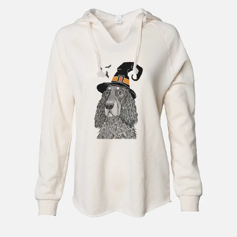 Witch Stormy the Gordon Setter - Cali Wave Hooded Sweatshirt Hoodie with Print Artistic Unique Witch Stormy the Gordon Setter - Cali Wave Hooded Sweatshirt Hoodie with Print Artistic Unique