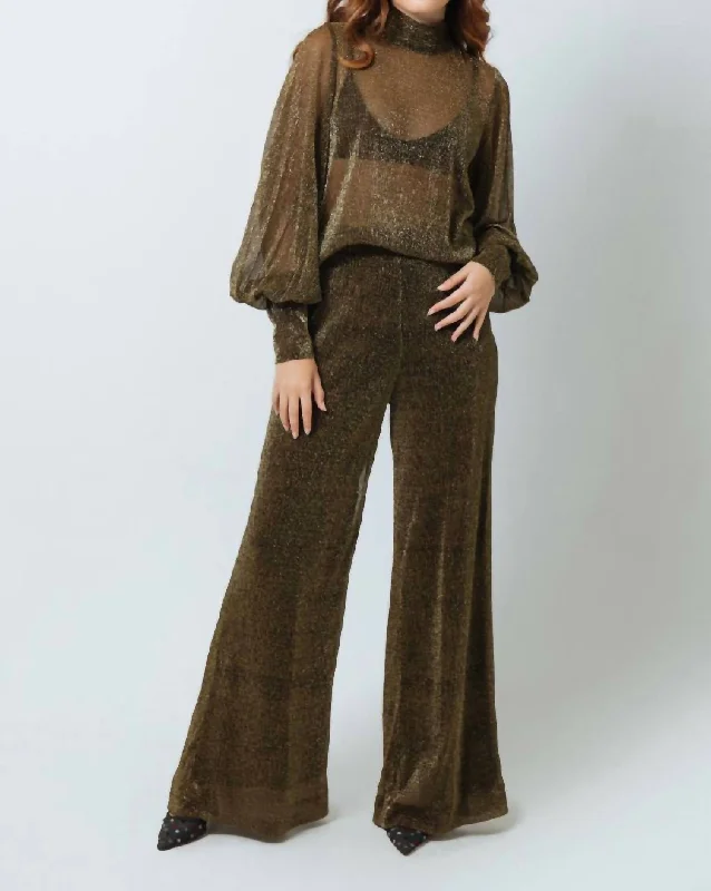 Diane Pants In Gold Fashionable Jogger Pants