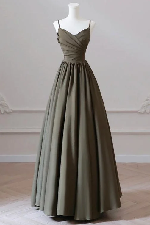 V-neck Spaghetti Strap Floor Length Prom Dress A-Line Backless Evening Party Dress A-Line Day Work V-neck Spaghetti Strap Floor Length Prom Dress A-Line Backless Evening Party Dress A-Line Day Work