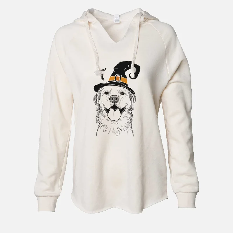 Witch Bennett the Golden Retriever - Cali Wave Hooded Sweatshirt Hoodie with Neon Bright Vibrant Witch Bennett the Golden Retriever - Cali Wave Hooded Sweatshirt Hoodie with Neon Bright Vibrant