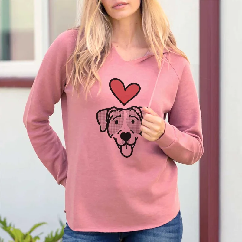 Love Always Bluetick Coonhound - Shiva - Cali Wave Hooded Sweatshirt Hoodie with Rolled Sleeves Casual Relaxed Love Always Bluetick Coonhound - Shiva - Cali Wave Hooded Sweatshirt Hoodie with Rolled Sleeves Casual Relaxed