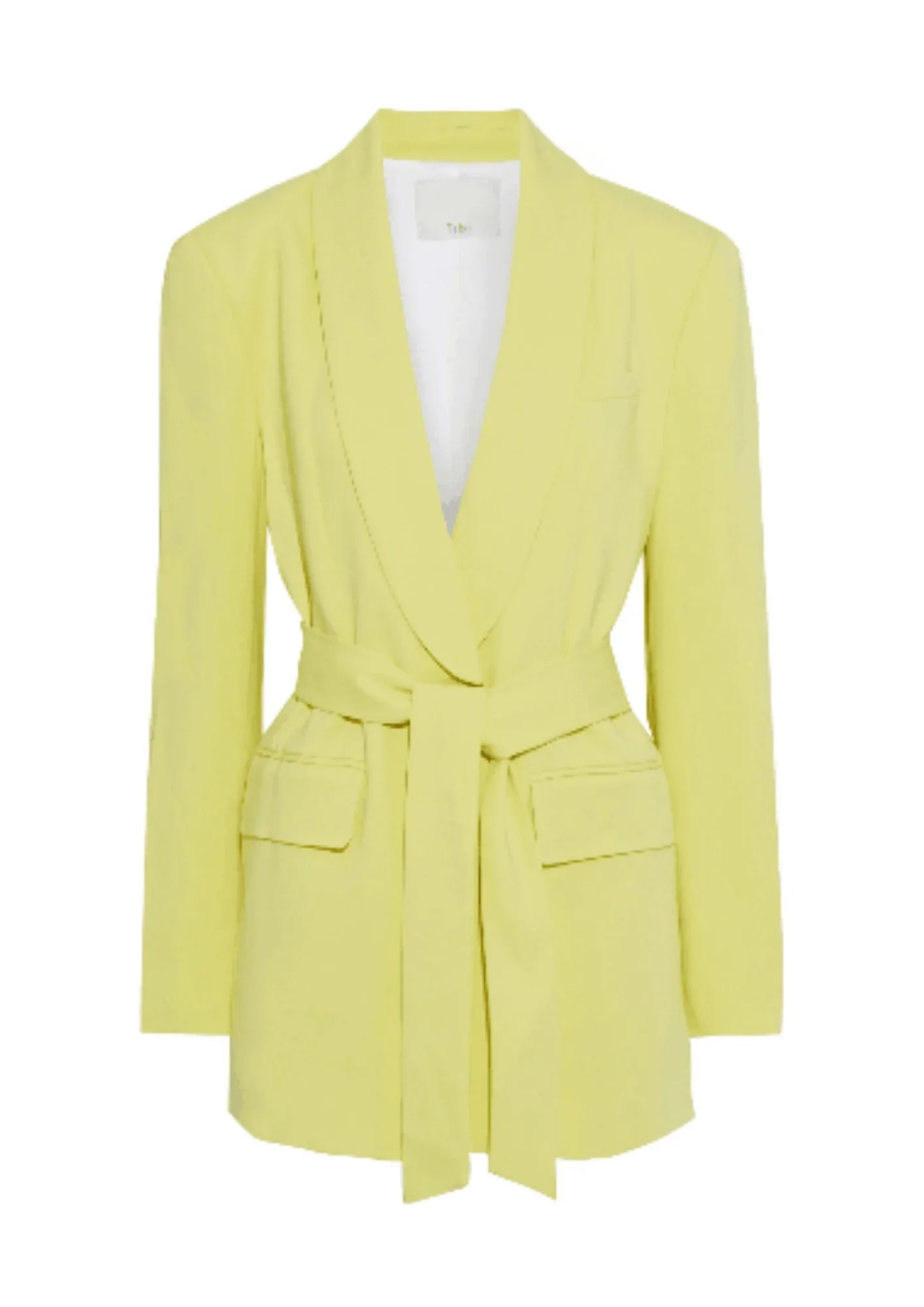 YELLOW BELTED BLAZER Women's Casual Suit