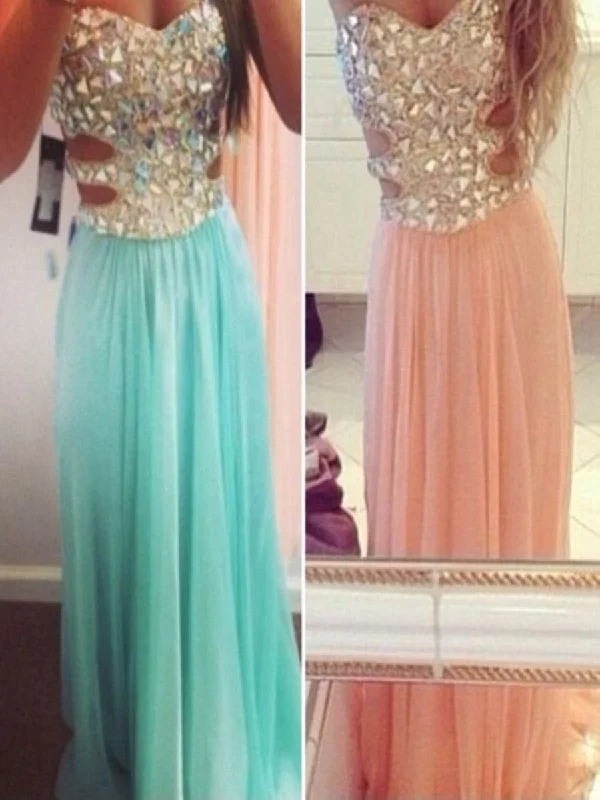 A Line Sweetheart Neck Long Pink/Blue Prom Dress, Formal Dress, Evening Dress Tunics Spring floral A Line Sweetheart Neck Long Pink/Blue Prom Dress, Formal Dress, Evening Dress Tunics Spring floral