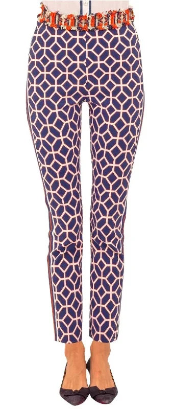 Harlow Pants | Navy Chic Capri Pants