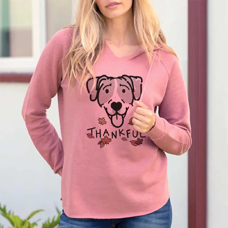 Thankful Bluetick Coonhound - Shiva - Cali Wave Hooded Sweatshirt Hoodie with Puffed Sleeves Voluminous Trendy Thankful Bluetick Coonhound - Shiva - Cali Wave Hooded Sweatshirt Hoodie with Puffed Sleeves Voluminous Trendy