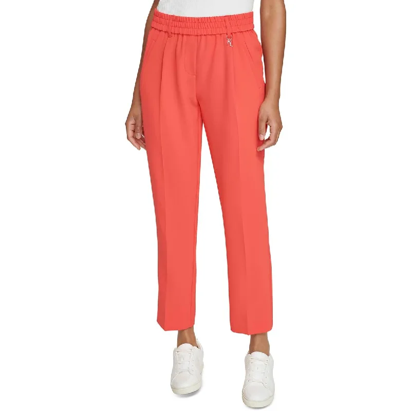 Karl Lagerfeld Paris Womens High Rise Pull On Ankle Pants Modern Skinny Pants