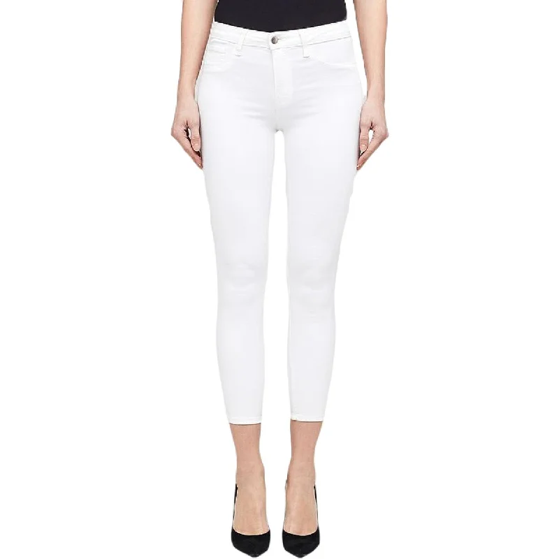 L'Agence Womens Margot High Rise Crop Skinny Pants Formal Slim Pants