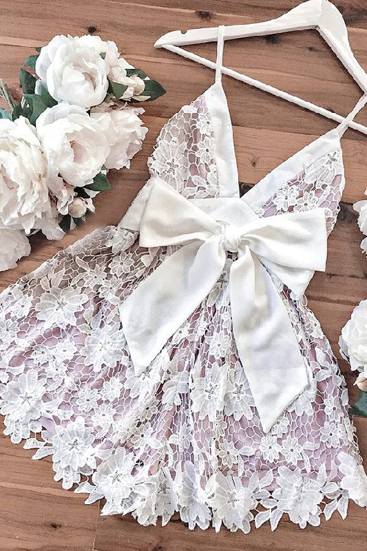 Spaghetti Straps Short Prom Dresses Lace Sash Homecoming Party Dresses With Bowknot Tunics Recommended stylist Spaghetti Straps Short Prom Dresses Lace Sash Homecoming Party Dresses With Bowknot Tunics Recommended stylist