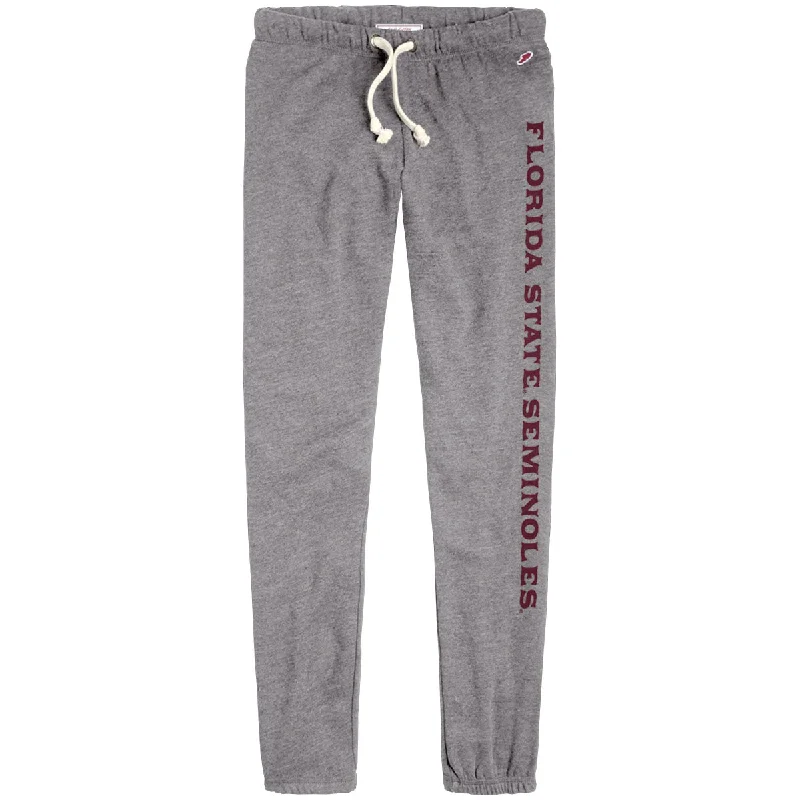 League Women's Florida State Seminoles Tri-blend Pant - Fall Heather Relaxed Casual Leggings League Women's Florida State Seminoles Tri-blend Pant - Fall Heather Relaxed Casual Leggings