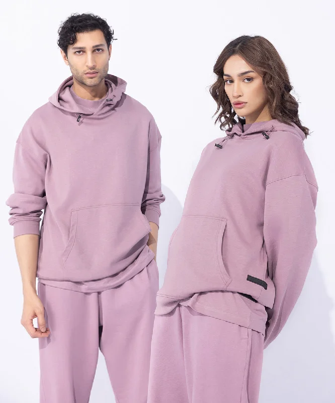 Unisex Hoodie With Rubber Tag Hoodie with Hem Applique Textured Unique