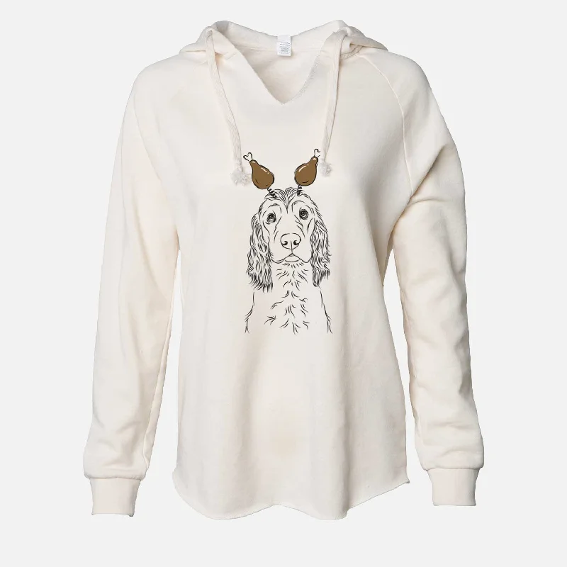Thanksgiving Logan the Cocker Spaniel - Cali Wave Hooded Sweatshirt Hoodie with Illustration Artistic Creative Thanksgiving Logan the Cocker Spaniel - Cali Wave Hooded Sweatshirt Hoodie with Illustration Artistic Creative