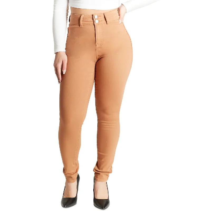 Dollhouse Womens Juniors High Rise Curvy Fit Skinny Pants Warm Wool Trousers