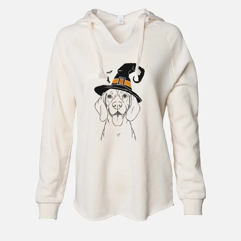 Witch Bogie the Beagle - Cali Wave Hooded Sweatshirt Hoodie with Metallic Shiny Futuristic Witch Bogie the Beagle - Cali Wave Hooded Sweatshirt Hoodie with Metallic Shiny Futuristic