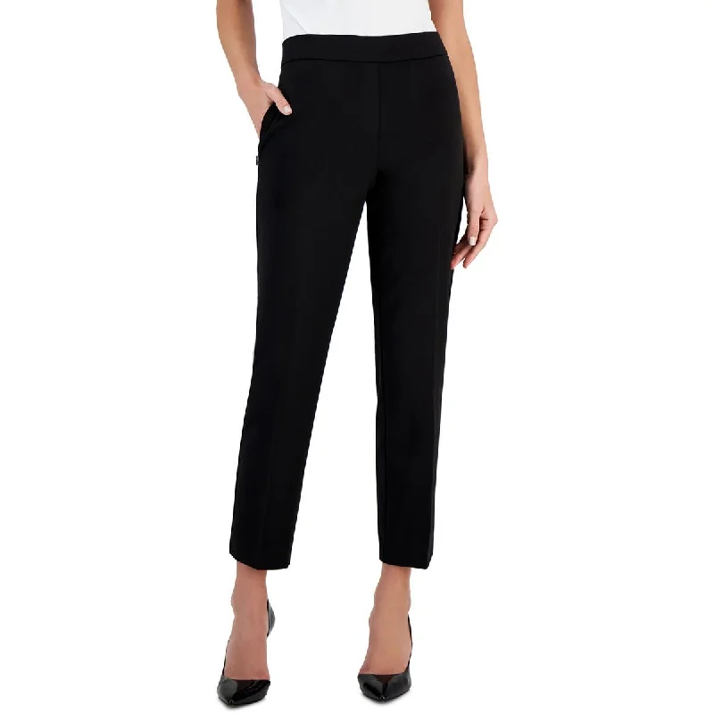 T Tahari Womens High-Rise  Ankle Pants Trendy Work Pants