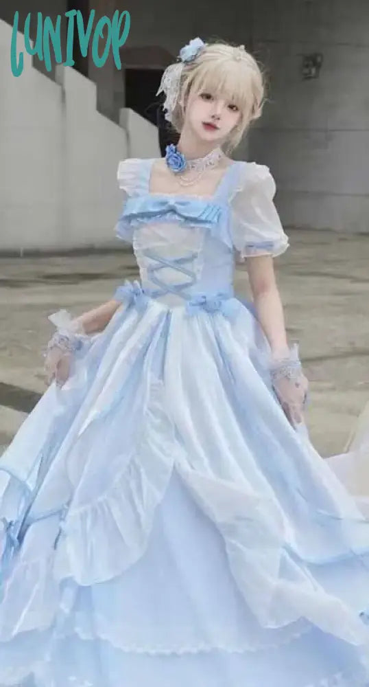 OP blue dress