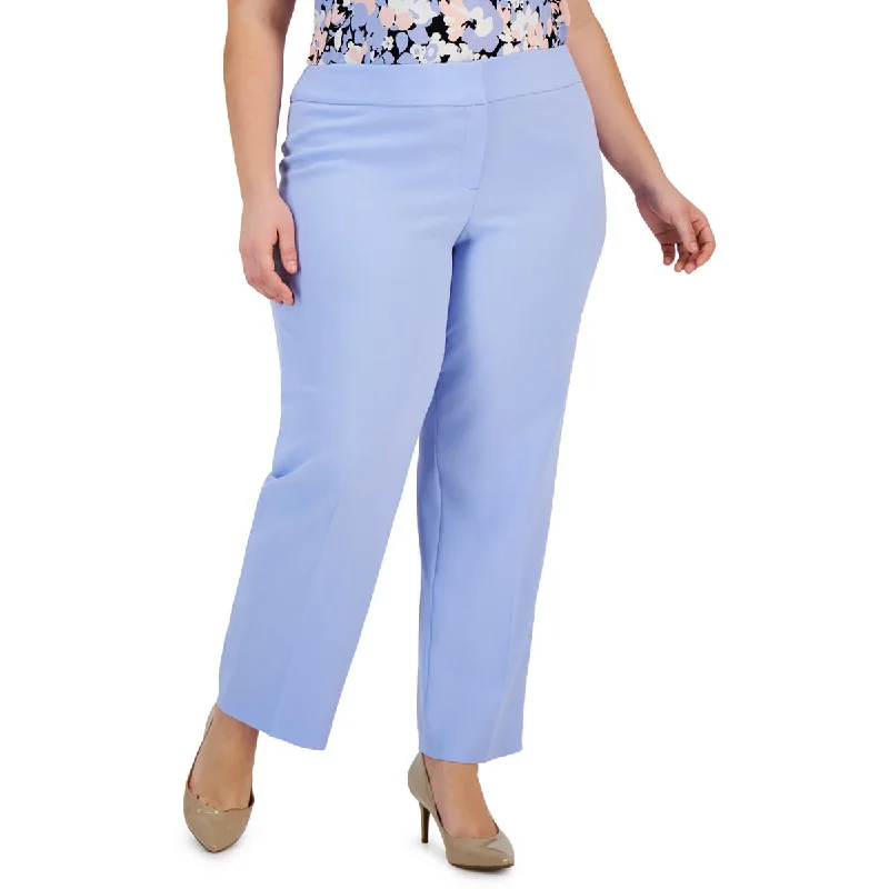Kasper Womens Plus HighRise Stretch Ankle Pants Soft Stretch Leggings