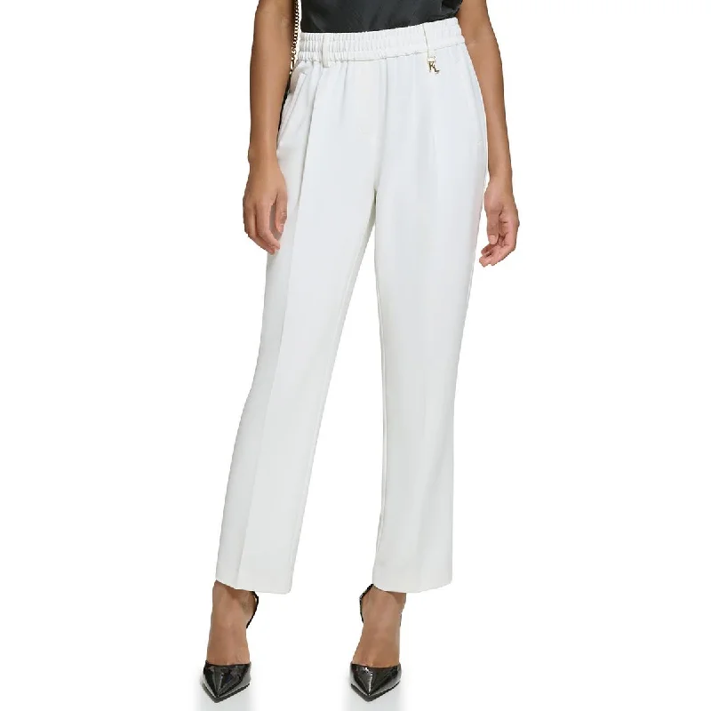 Karl Lagerfeld Paris Womens High Rise Ankle Straight Leg Pants Lightweight Jogger Pants Karl Lagerfeld Paris Womens High Rise Ankle Straight Leg Pants Lightweight Jogger Pants