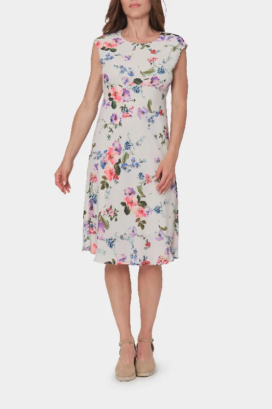 Floral print dress Tunics Solid Classic