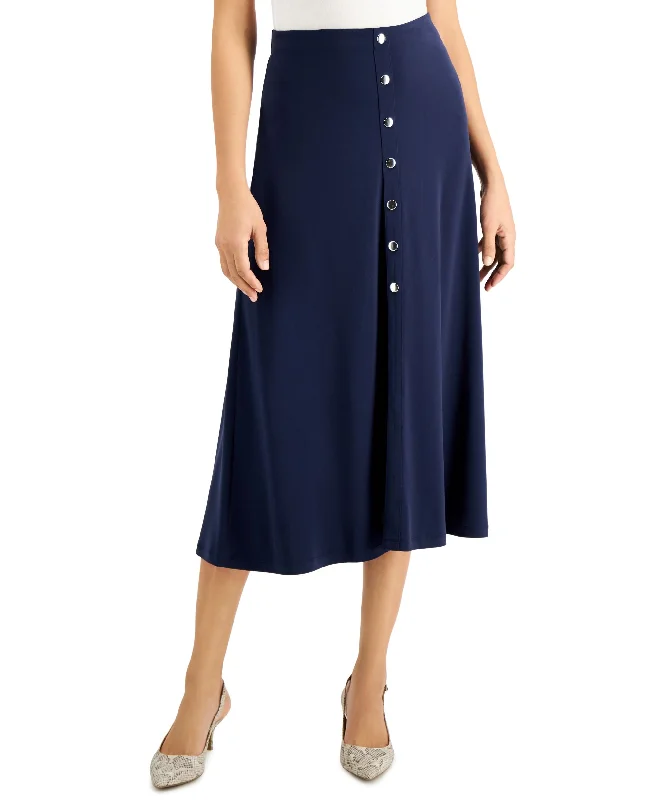 JM Collection Petite Button Front Midi Skirt tulle skirt dreamy