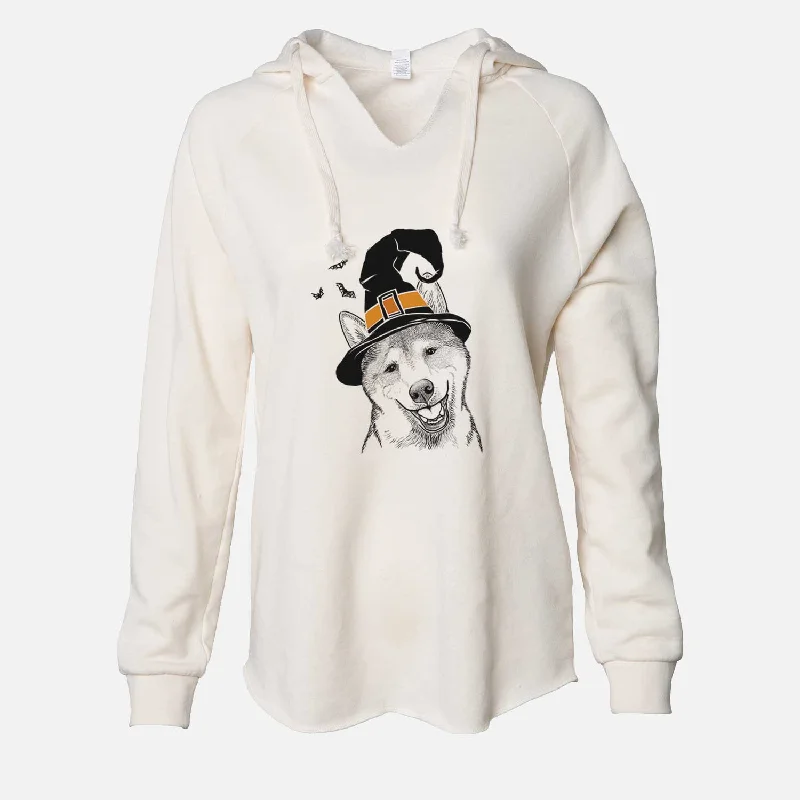 Witch Koby the Shiba Inu - Cali Wave Hooded Sweatshirt Hoodie Jacket Zipper Layering Witch Koby the Shiba Inu - Cali Wave Hooded Sweatshirt Hoodie Jacket Zipper Layering