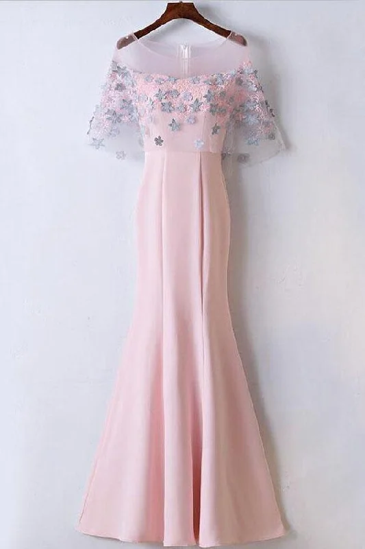 Mermaid Floor Length Affordable Pink Prom Dresses Party Dresses PG517 Tunics Fleece cozy Mermaid Floor Length Affordable Pink Prom Dresses Party Dresses PG517 Tunics Fleece cozy