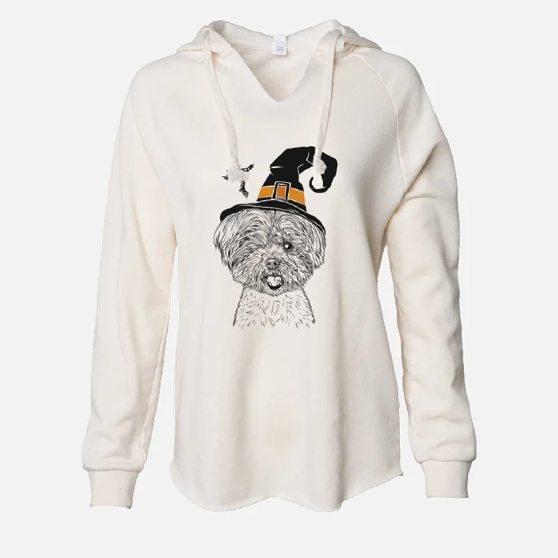Witch Oliver the Yorkie Mix - Cali Wave Hooded Sweatshirt Hoodie with Drawcord Adjustable Secure Witch Oliver the Yorkie Mix - Cali Wave Hooded Sweatshirt Hoodie with Drawcord Adjustable Secure