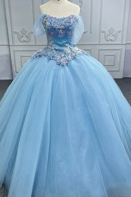 Quinceanera Dress Princess Cap sleeve Ball Gown Sequins Square Collar Evening Party Dresses Cowl Neckline Elegant Quinceanera Dress Princess Cap sleeve Ball Gown Sequins Square Collar Evening Party Dresses Cowl Neckline Elegant