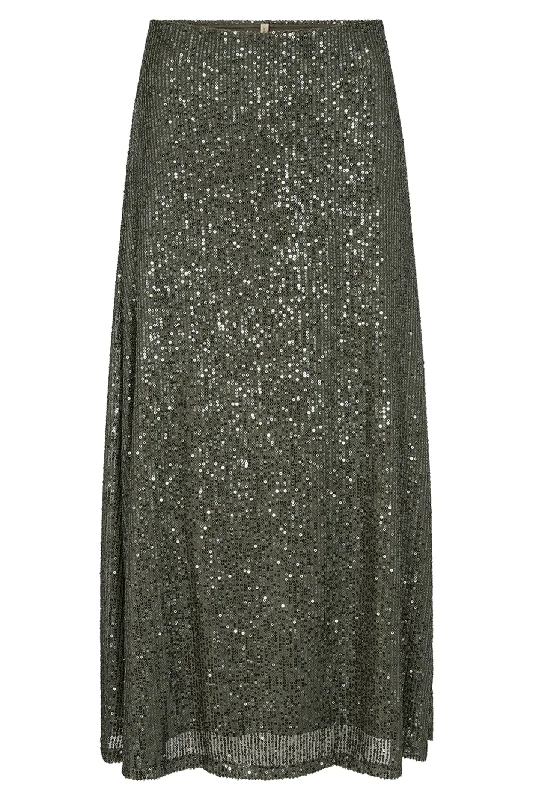 Soya Concept SC-Nanett 3 26731-20 Green Sequin Skirt casual skirt length