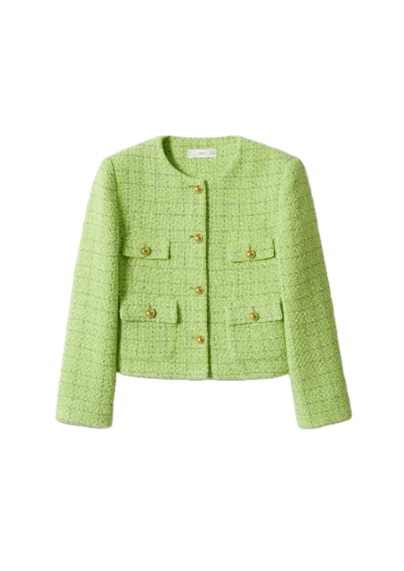 GREEN TWEED BLAZER Silk Women's Blazer