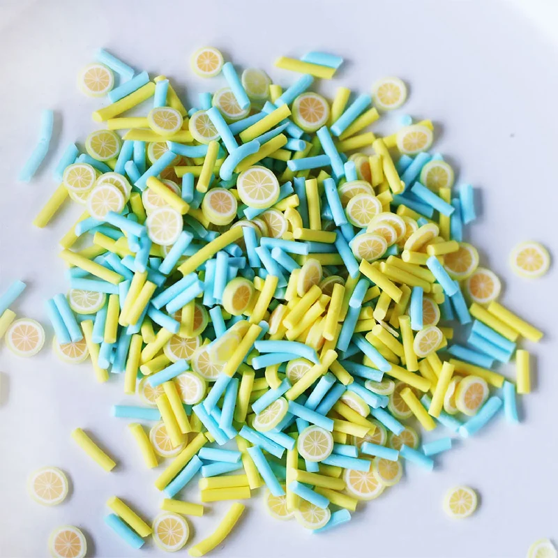 Dress My Craft - Shaker Slices Lemon Sprinkle Mix Crew Neckline Sporty