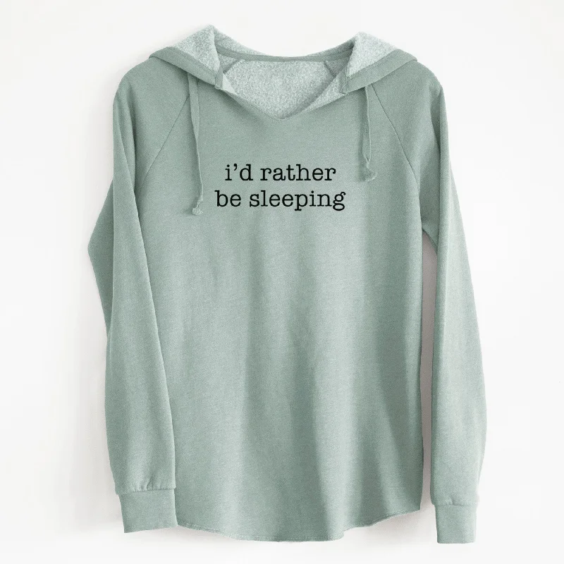 I'd Rather Be Sleeping - Cali Wave Hooded Sweatshirt Hoodie with Print Artistic Unique I'd Rather Be Sleeping - Cali Wave Hooded Sweatshirt Hoodie with Print Artistic Unique