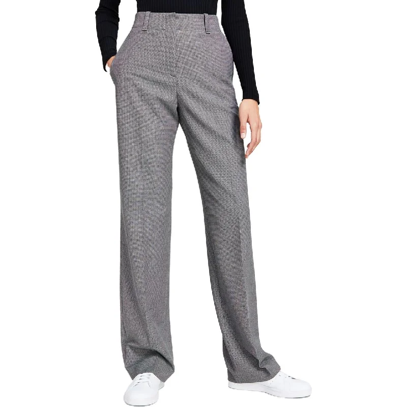 Hugo Boss Womens High-Rise Recycled Straight Leg Pants Fashionable Tapered Leg Pants Hugo Boss Womens High-Rise Recycled Straight Leg Pants Fashionable Tapered Leg Pants