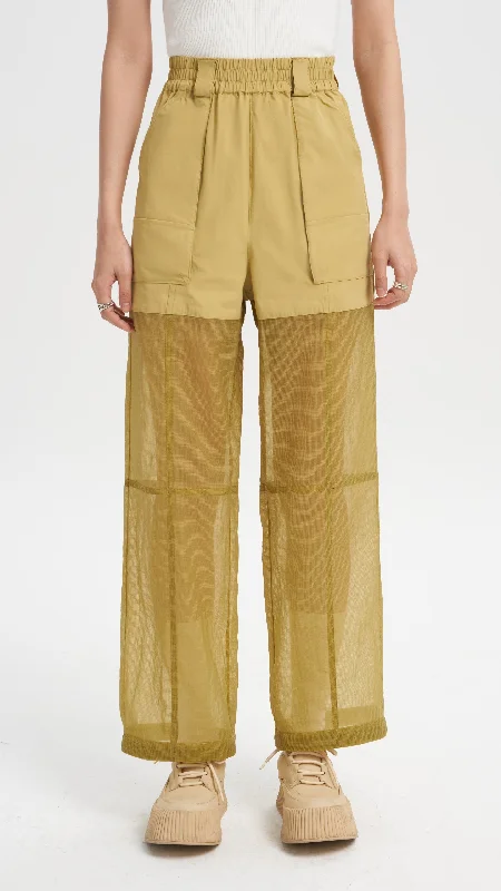 Wide Leg Pants Elegant Silk Pants