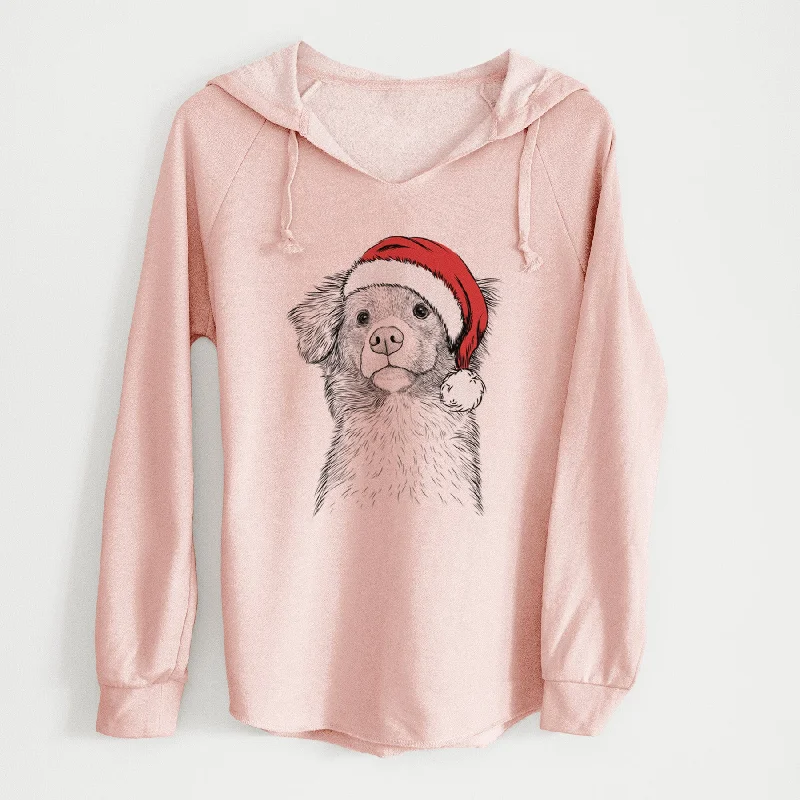 Santa Vixen the Nova Scotia Duck Tolling Retriever - Cali Wave Hooded Sweatshirt Hoodie with Drop Shoulder Relaxed Streetwear Santa Vixen the Nova Scotia Duck Tolling Retriever - Cali Wave Hooded Sweatshirt Hoodie with Drop Shoulder Relaxed Streetwear