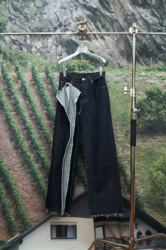kotohayokozawa  Slit Leg Denim Pants(INDIGO) Relaxed Linen Pants