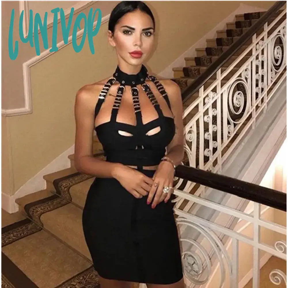 Lunivop Summer Style Sexy Hollow Out Button Bandage Dress Fashion Party Dress Vestido Tunics Long Elegant Lunivop Summer Style Sexy Hollow Out Button Bandage Dress Fashion Party Dress Vestido Tunics Long Elegant