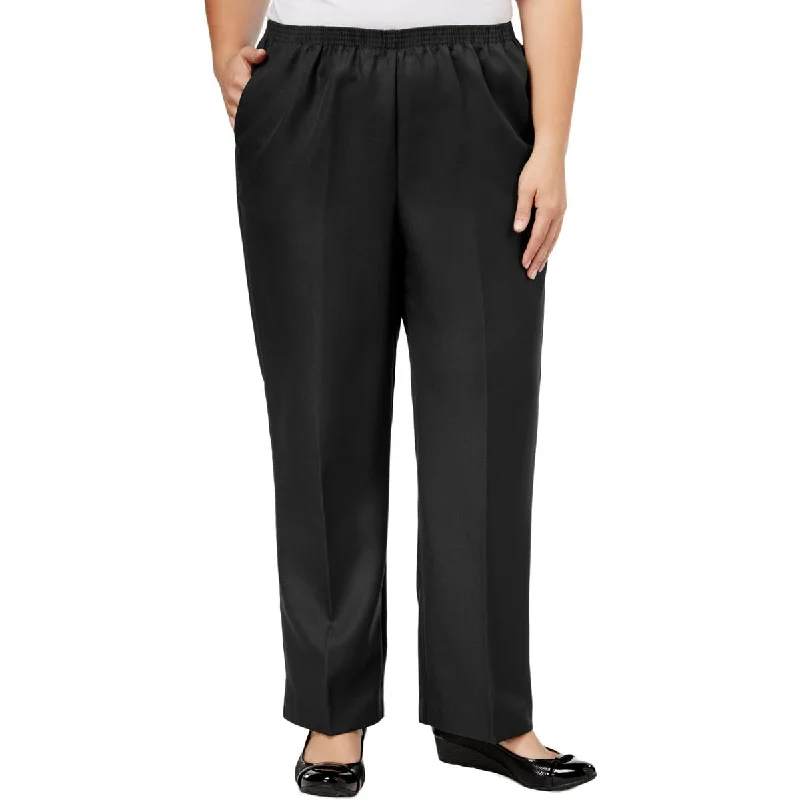 Alfred Dunner Womens Plus Classics Pleated Pull On Straight Leg Pants Classic Cropped Pants Alfred Dunner Womens Plus Classics Pleated Pull On Straight Leg Pants Classic Cropped Pants