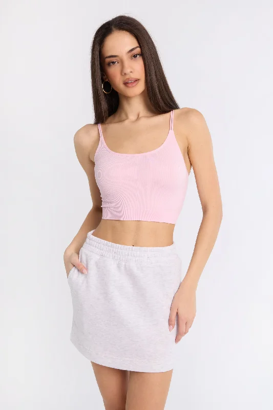 Fleece Mini Skirt denim skirt casual