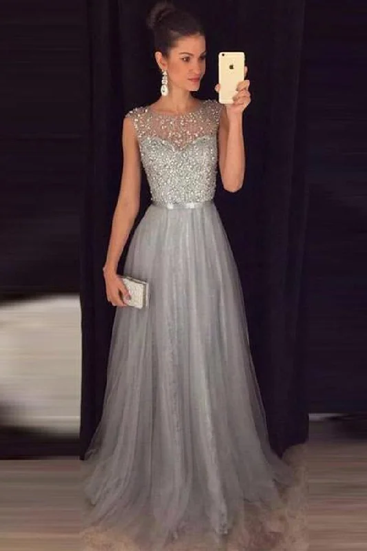 Silver Grey Prom Dress, Evening Gown, Graduation School Party Dress, Winter Formal Dress Tunics Satin smooth Silver Grey Prom Dress, Evening Gown, Graduation School Party Dress, Winter Formal Dress Tunics Satin smooth
