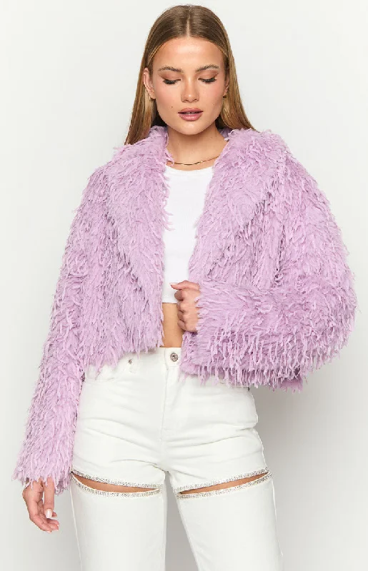 Amy Purple Fringe Jacket Notch Collar Jacket Peter Pan Collar Jacket Cowl Neck Jacket Amy Purple Fringe Jacket Notch Collar Jacket Peter Pan Collar Jacket Cowl Neck Jacket