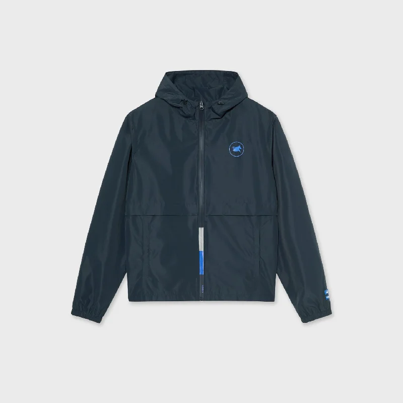 LGCT Essentials Unisex Rain Jacket #2 Navy Blue Ribbed Jacket Pleated Jacket Ruffled Jacket LGCT Essentials Unisex Rain Jacket #2 Navy Blue Ribbed Jacket Pleated Jacket Ruffled Jacket