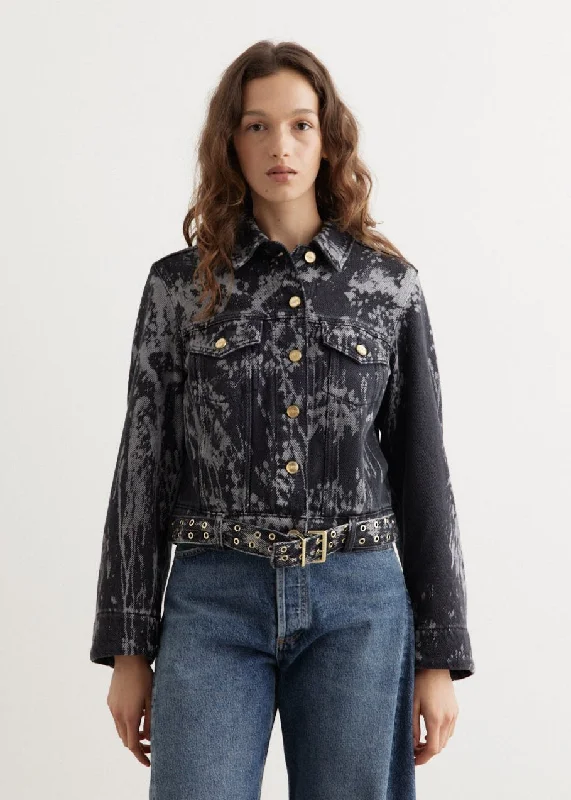 Heavy Denim Belted Jacket Wool Jacket Cashmere Jacket Tweed Jacket
